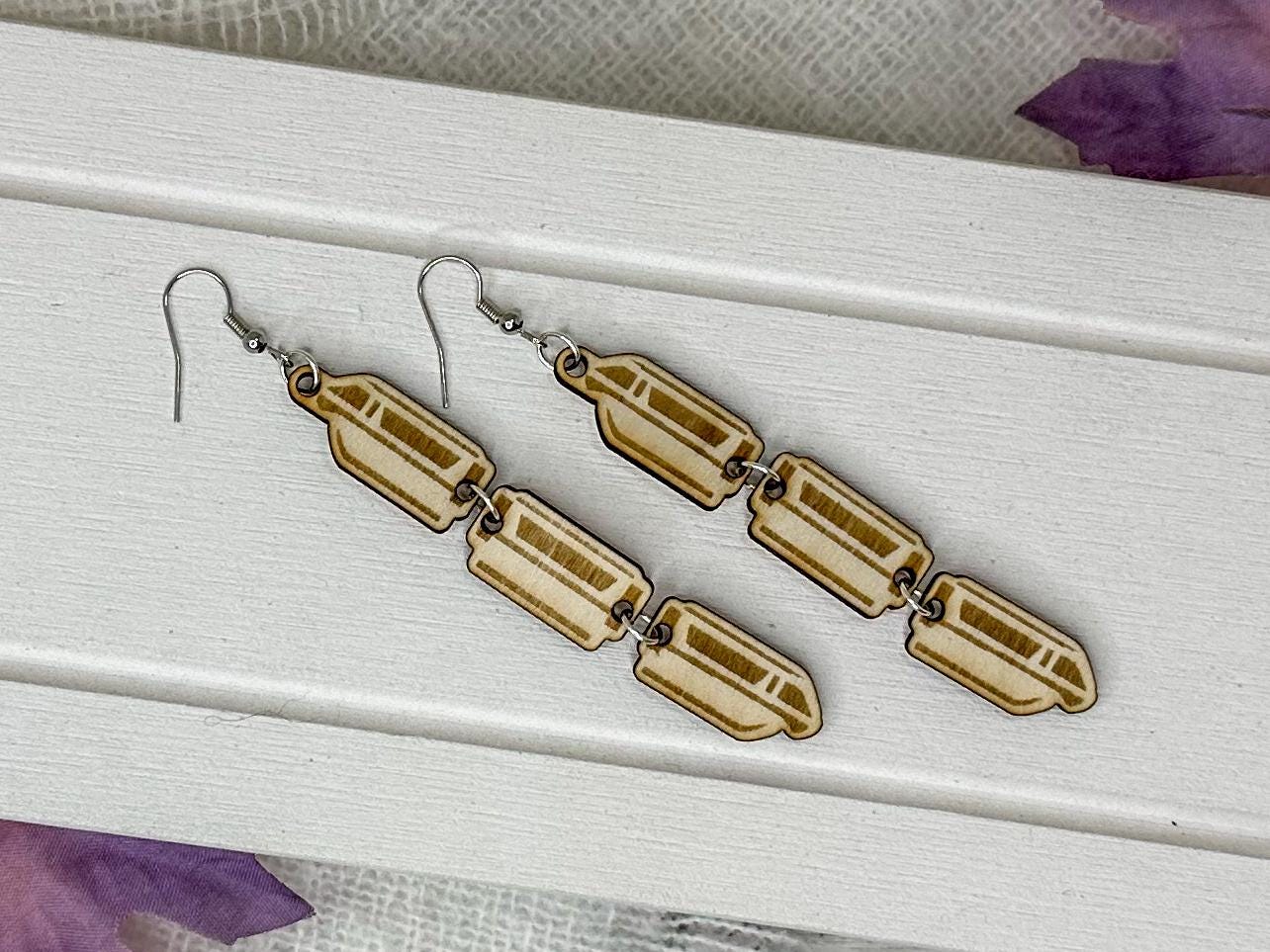 Monorail Earrings | Jewelry Inspired by Disney Park and Gift for Disney Fans