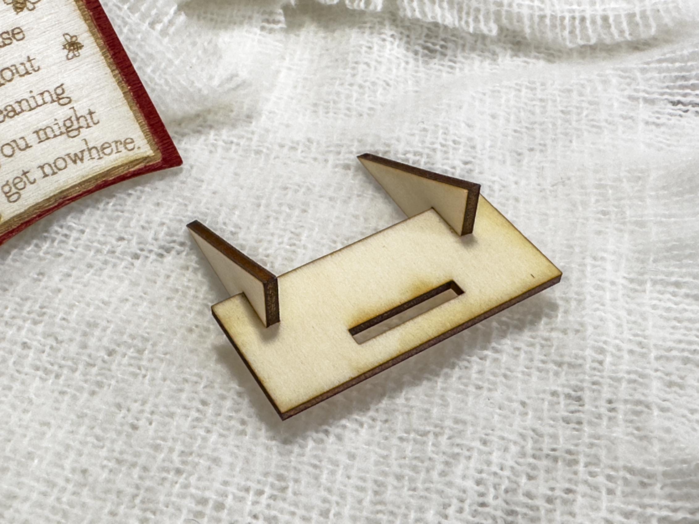 Miniature Book Decor: Hand-Painted Literary Quote Sign from ACOTAR, Frankenstein, Winnie the Pooh