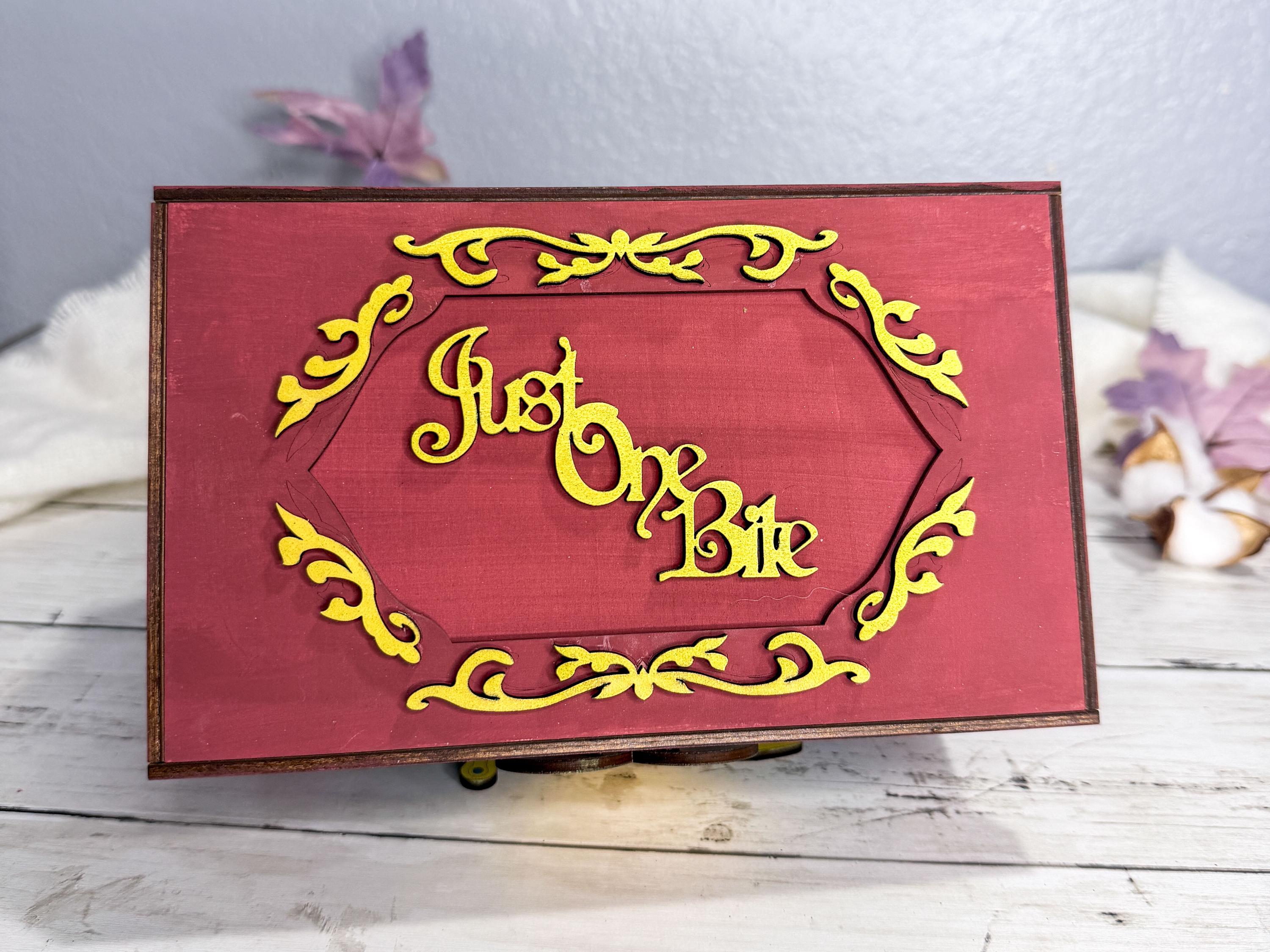 Evil Queen Heart Box Replica Inspired by Snow White | Wooden Keepsake Box for Villain Lovers
