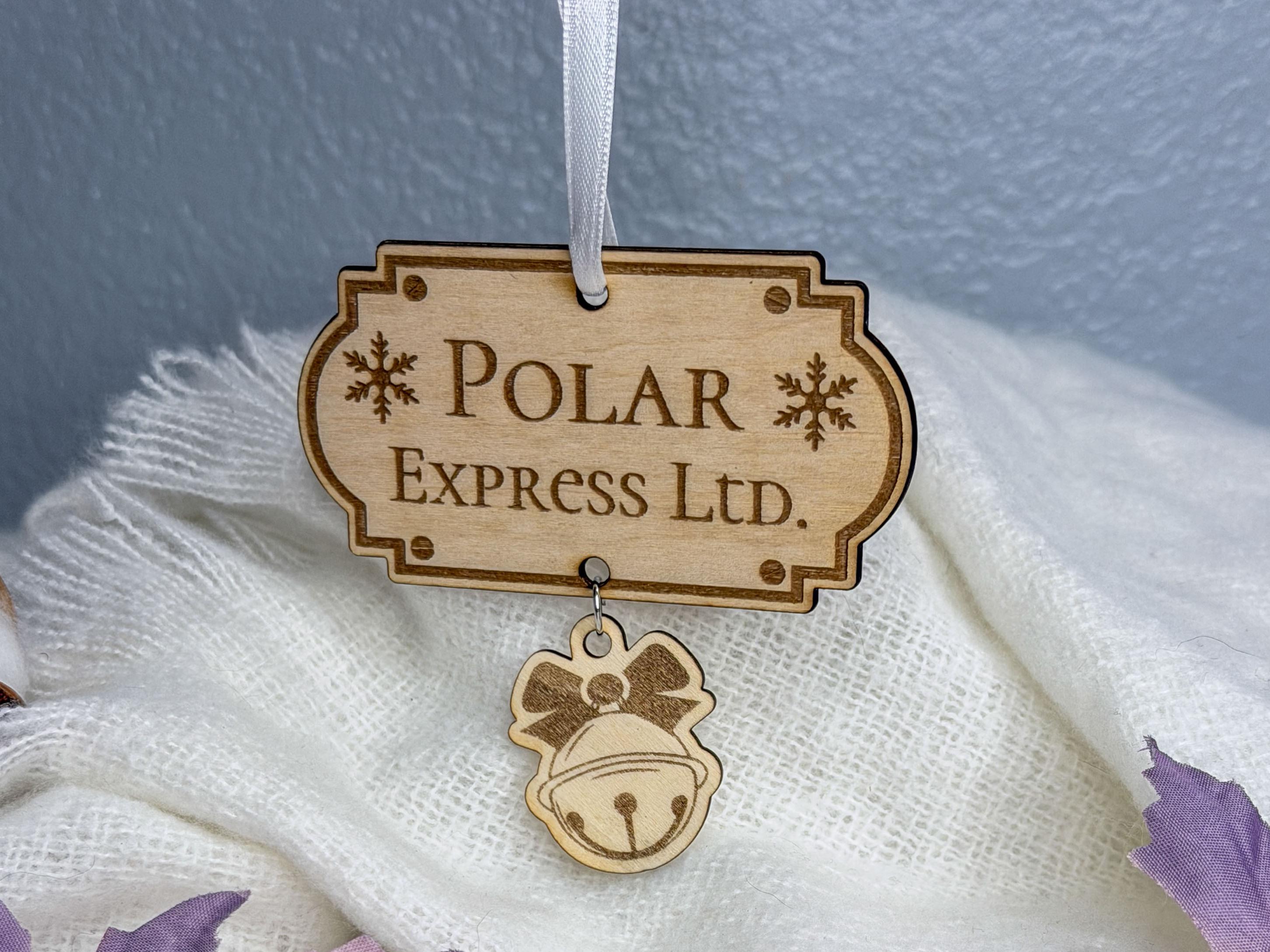Polar Express Inspired Ornament with Bell Charm | Christmas Movie Decor