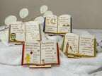 Miniature Book Decor: Hand-Painted Literary Quote Sign from ACOTAR, Frankenstein, Winnie the Pooh