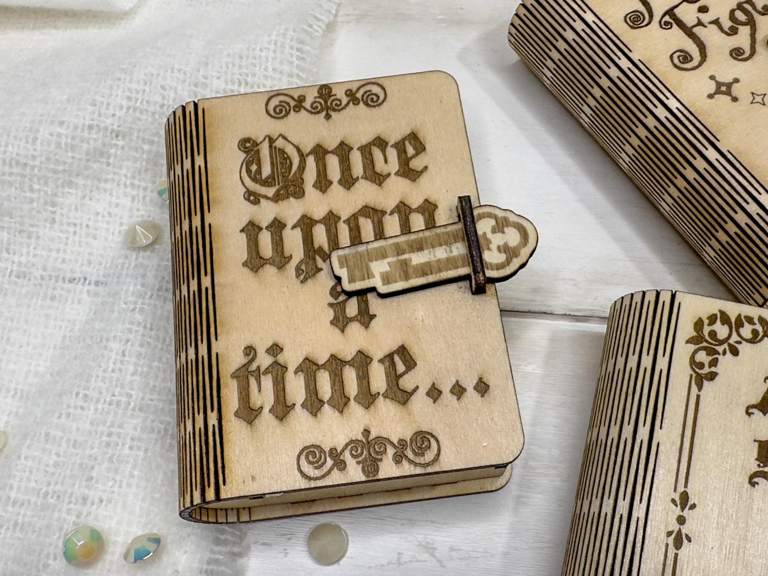 Wooden Story Book Keepsake Gift Box | Laser Engraved Personalization available