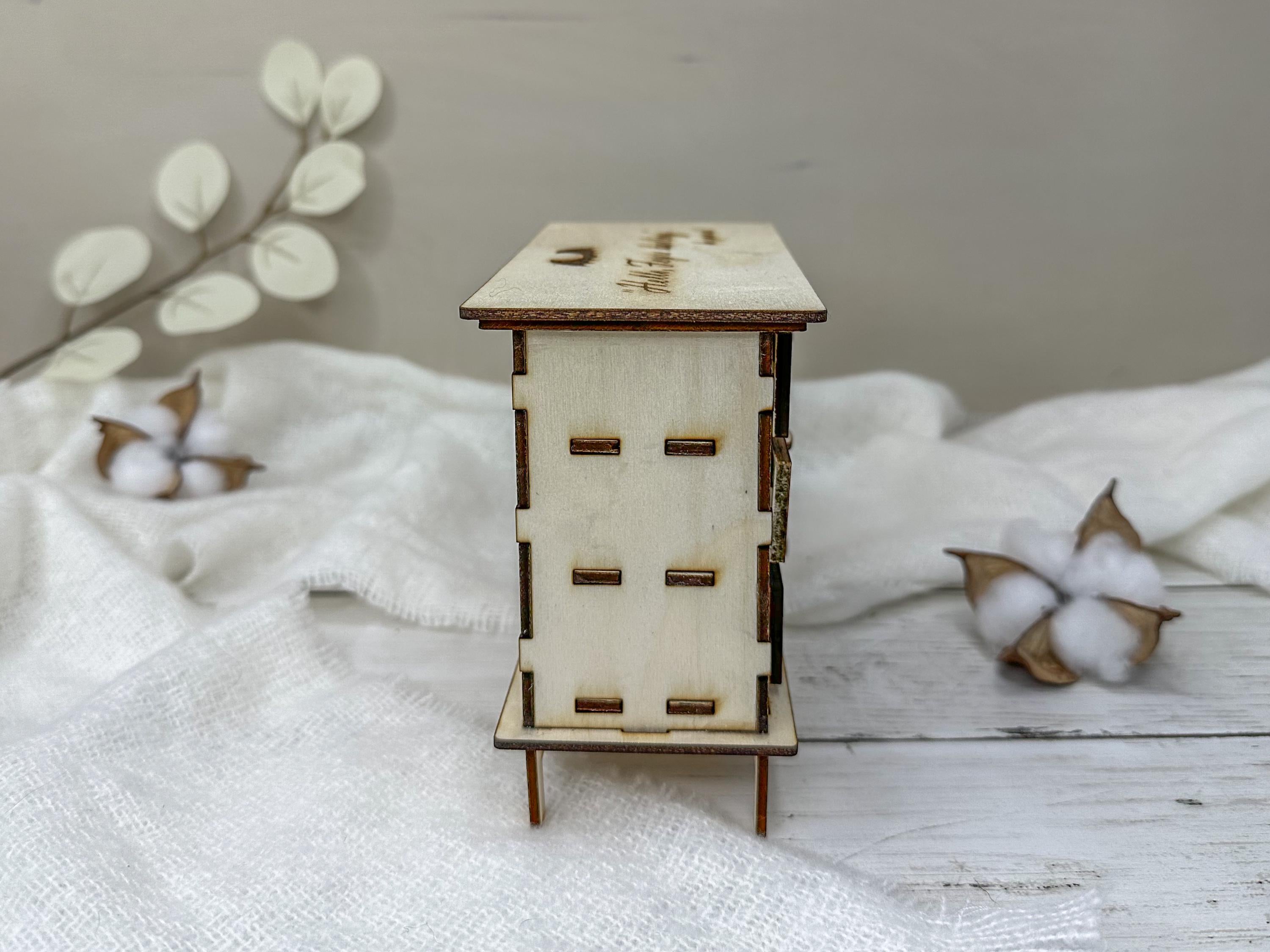 Feyre's Dresser Painted Replica Miniature inspired by ACOTAR | Gift for Book Lovers