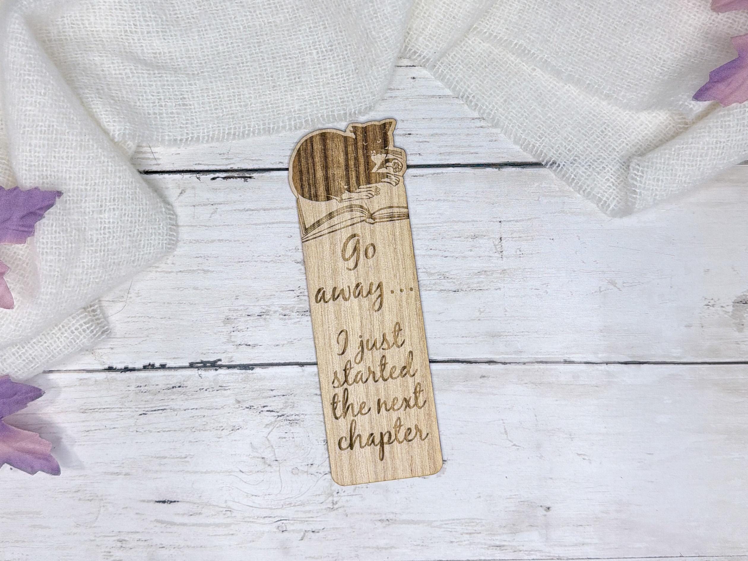Wooden Bookmark | Laser Engraved Bookmarks | Reader Gift | Book Lover Stocking Stuffer | Choose from 4 Designs