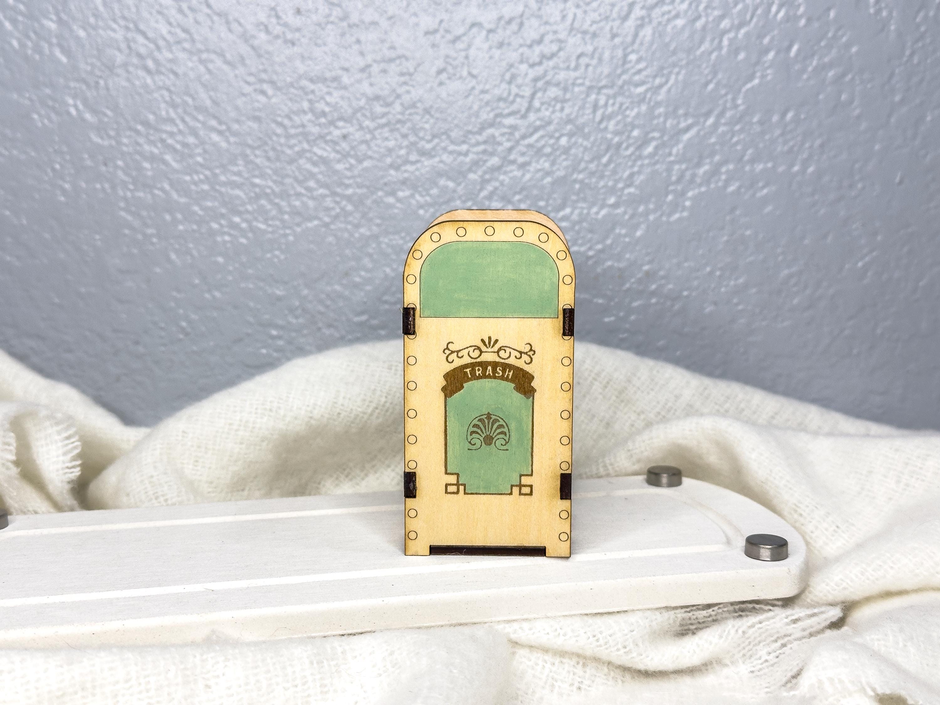 Park Inspired Trash Can Miniatures | Choose Fantasy or Main Street Trash Can, Unique Gift for Disney Fans