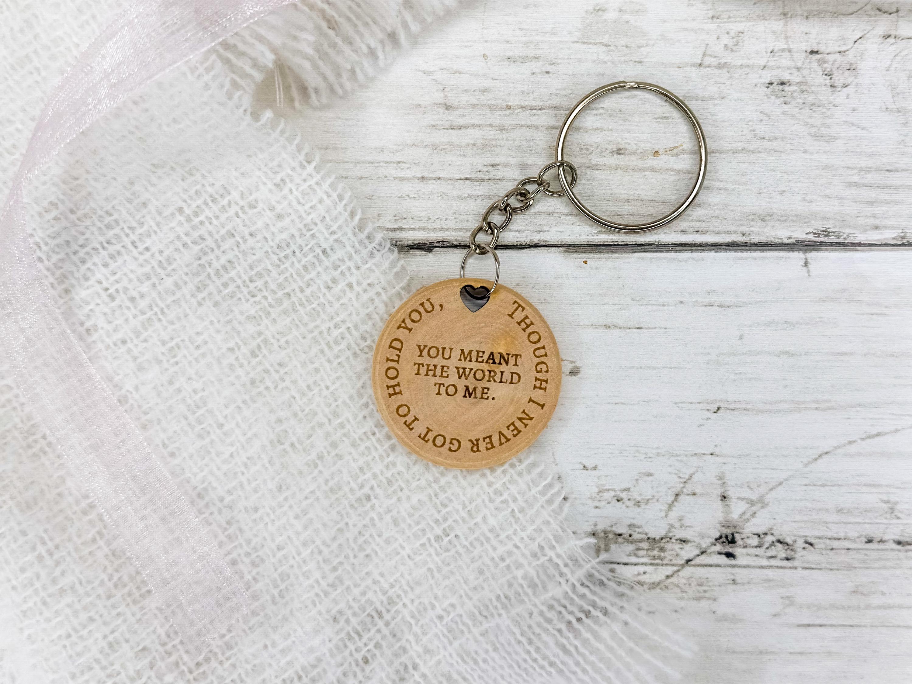 Miscarriage Gift Keychain for Remembrance of Pregnancy Loss | Personalize with Date
