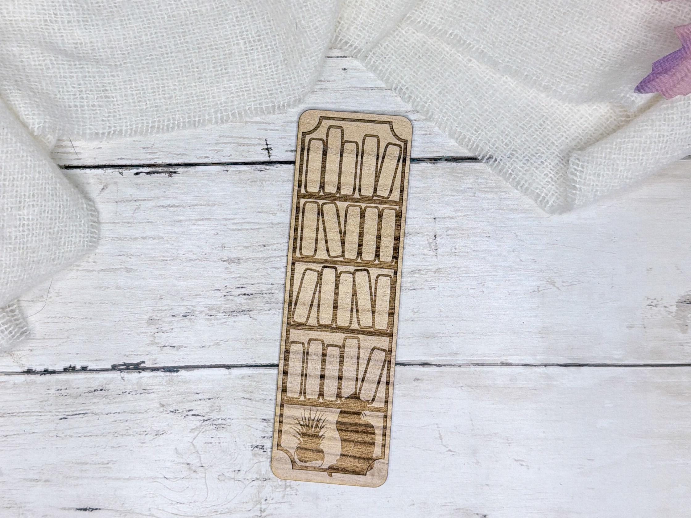 Wooden Bookmark | Laser Engraved Bookmarks | Reader Gift | Book Lover Stocking Stuffer | Choose from 4 Designs