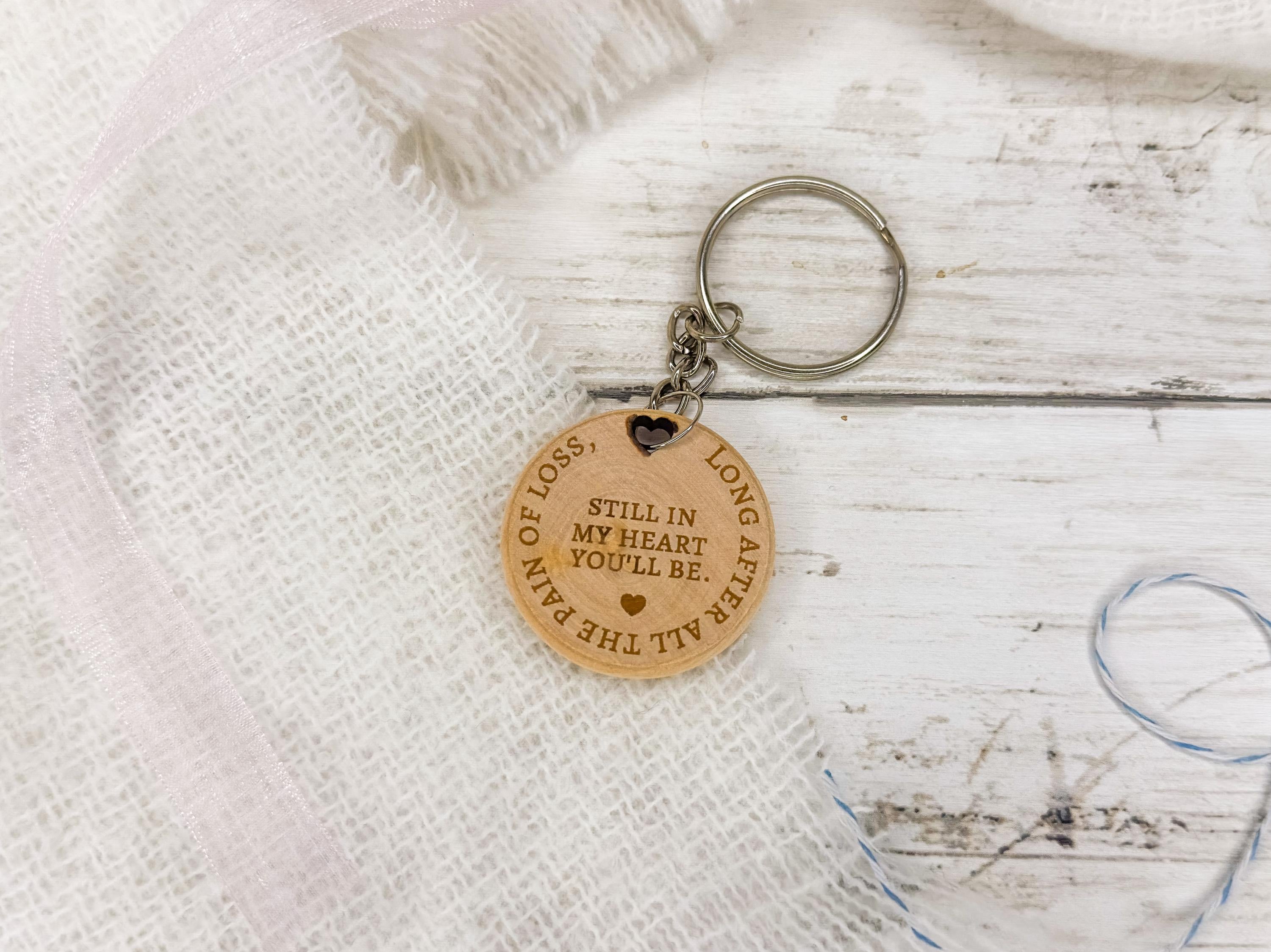 Miscarriage Gift Keychain for Remembrance of Pregnancy Loss | Personalize with Date