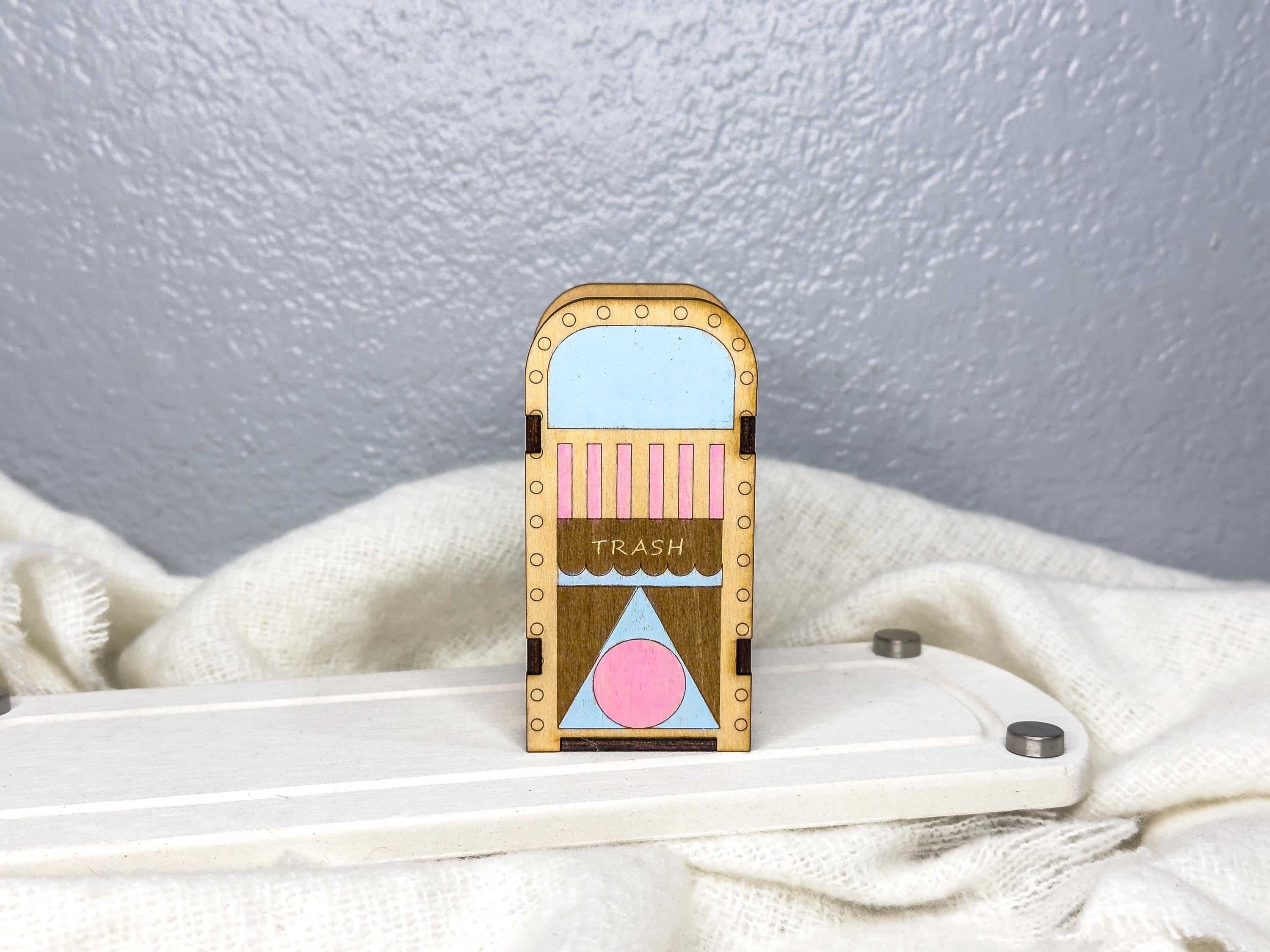 Park Inspired Trash Can Miniatures | Choose Fantasy or Main Street Trash Can, Unique Gift for Disney Fans