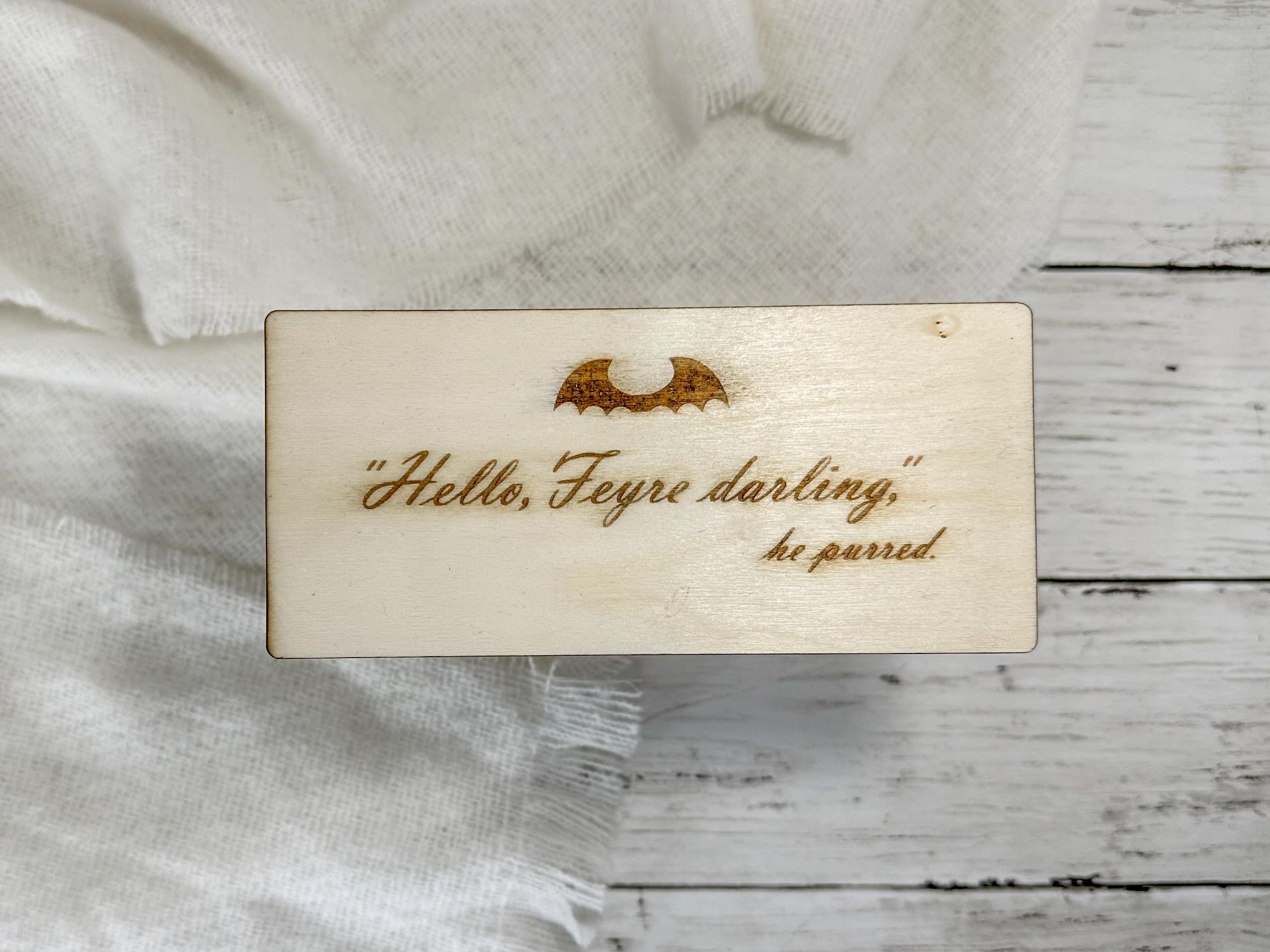 Feyre's Dresser Painted Replica Miniature inspired by ACOTAR | Gift for Book Lovers