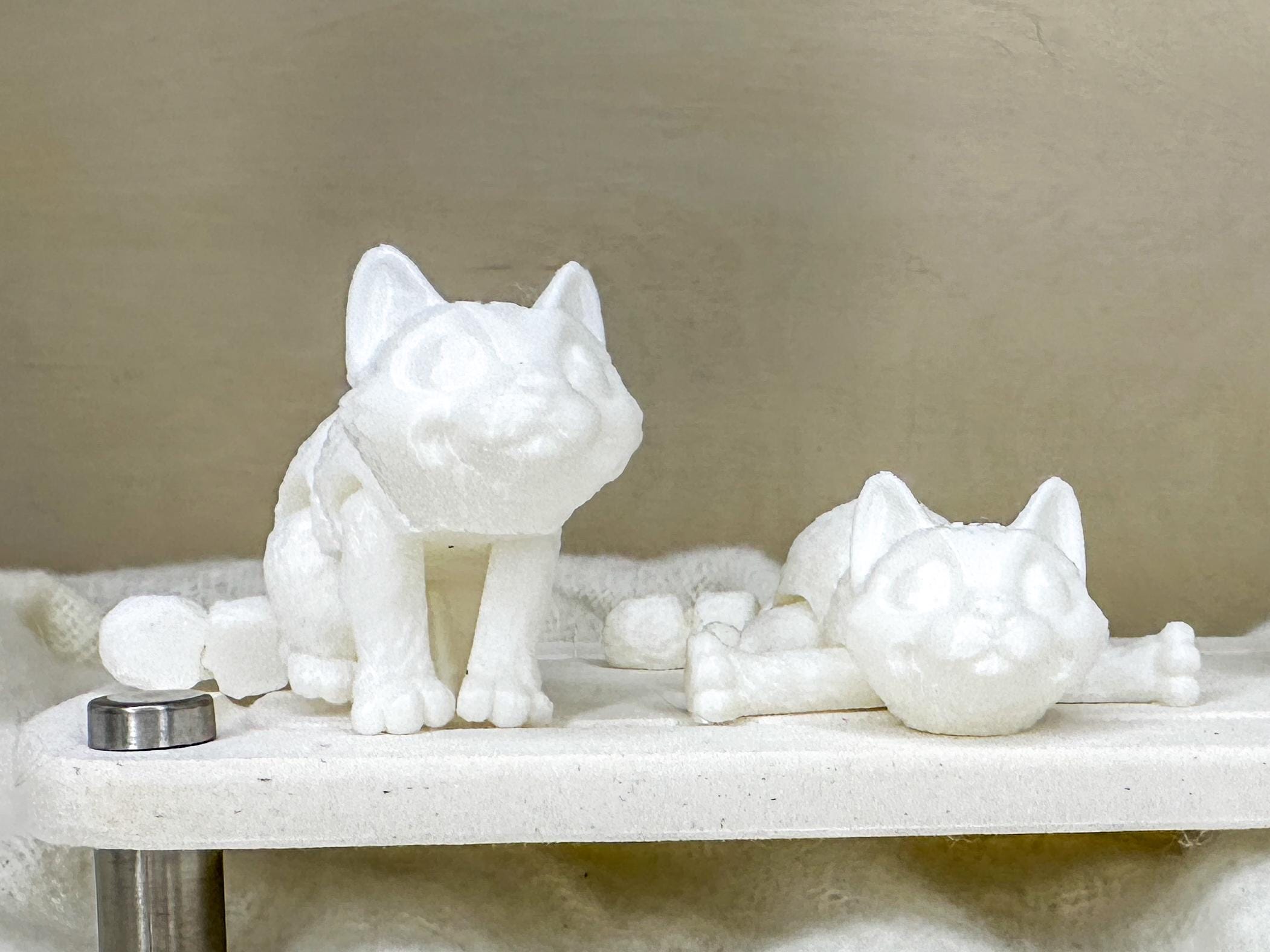 3D Printed Cat Fidget Toy: Flexible Animal Gift for Kids