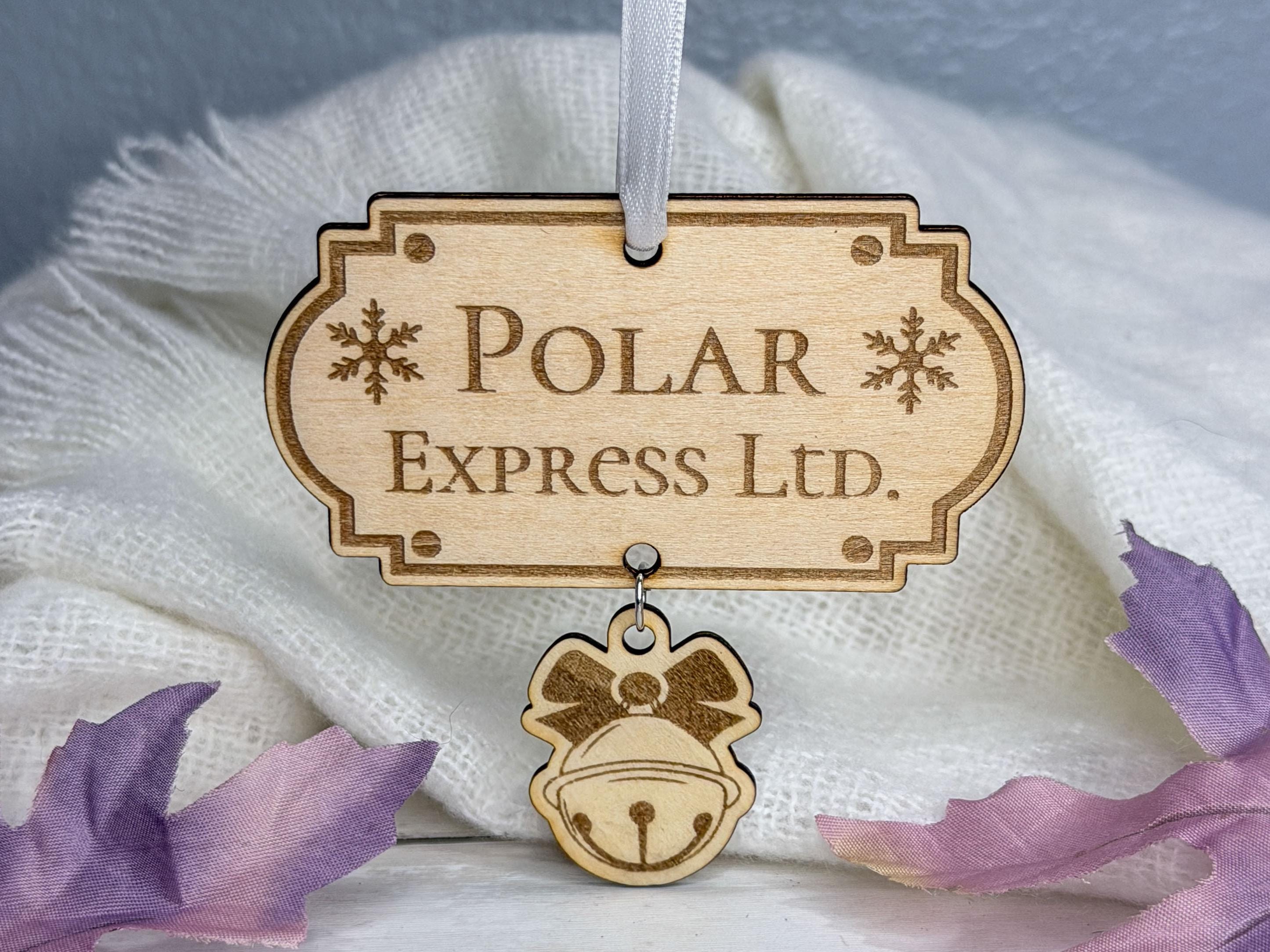 Polar Express Inspired Ornament with Bell Charm | Christmas Movie Decor