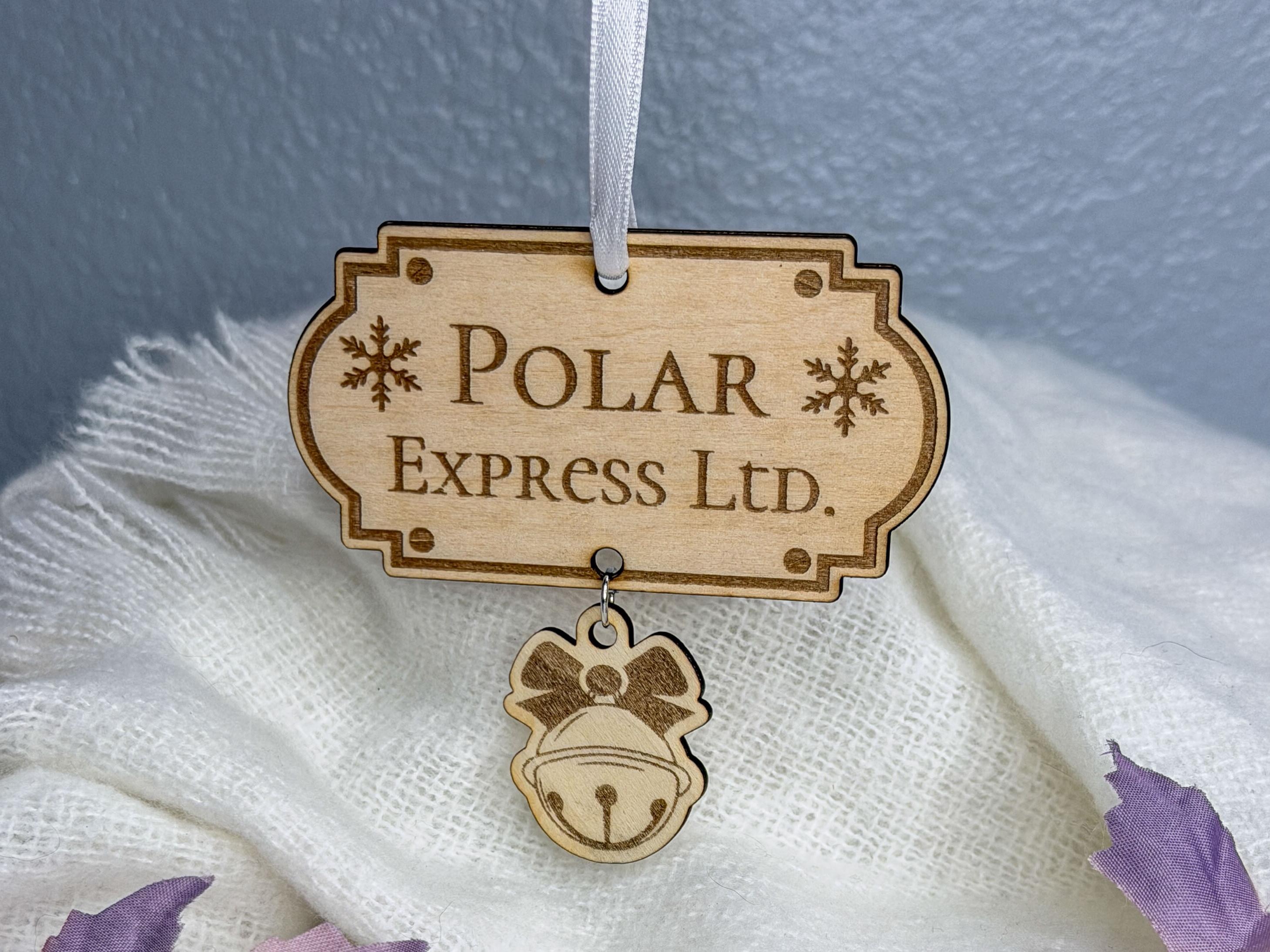 Polar Express Inspired Ornament with Bell Charm | Christmas Movie Decor