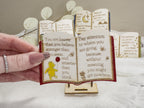 Miniature Book Decor: Hand-Painted Literary Quote Sign from ACOTAR, Frankenstein, Winnie the Pooh