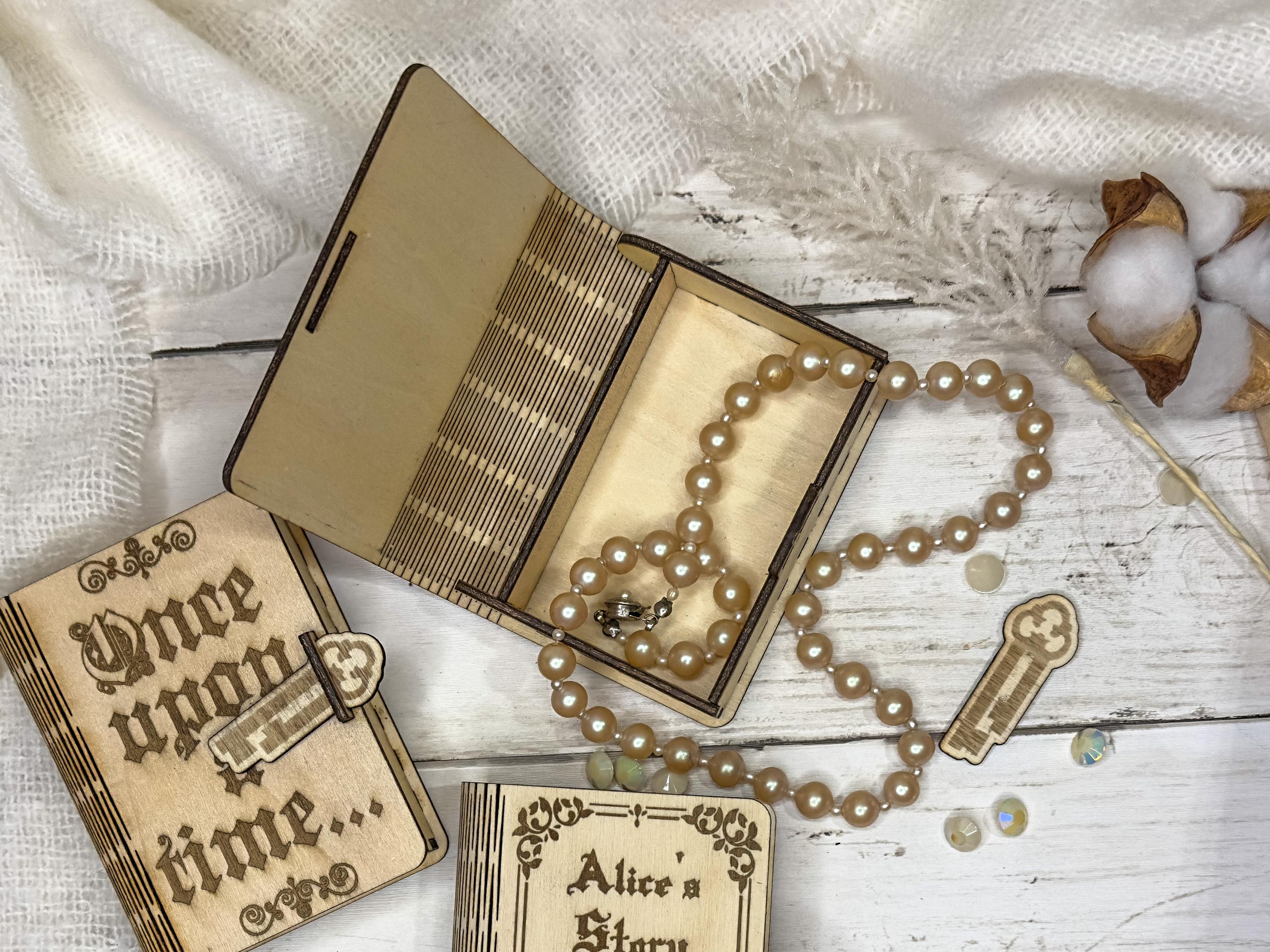 Wooden Story Book Keepsake Gift Box | Laser Engraved Personalization available