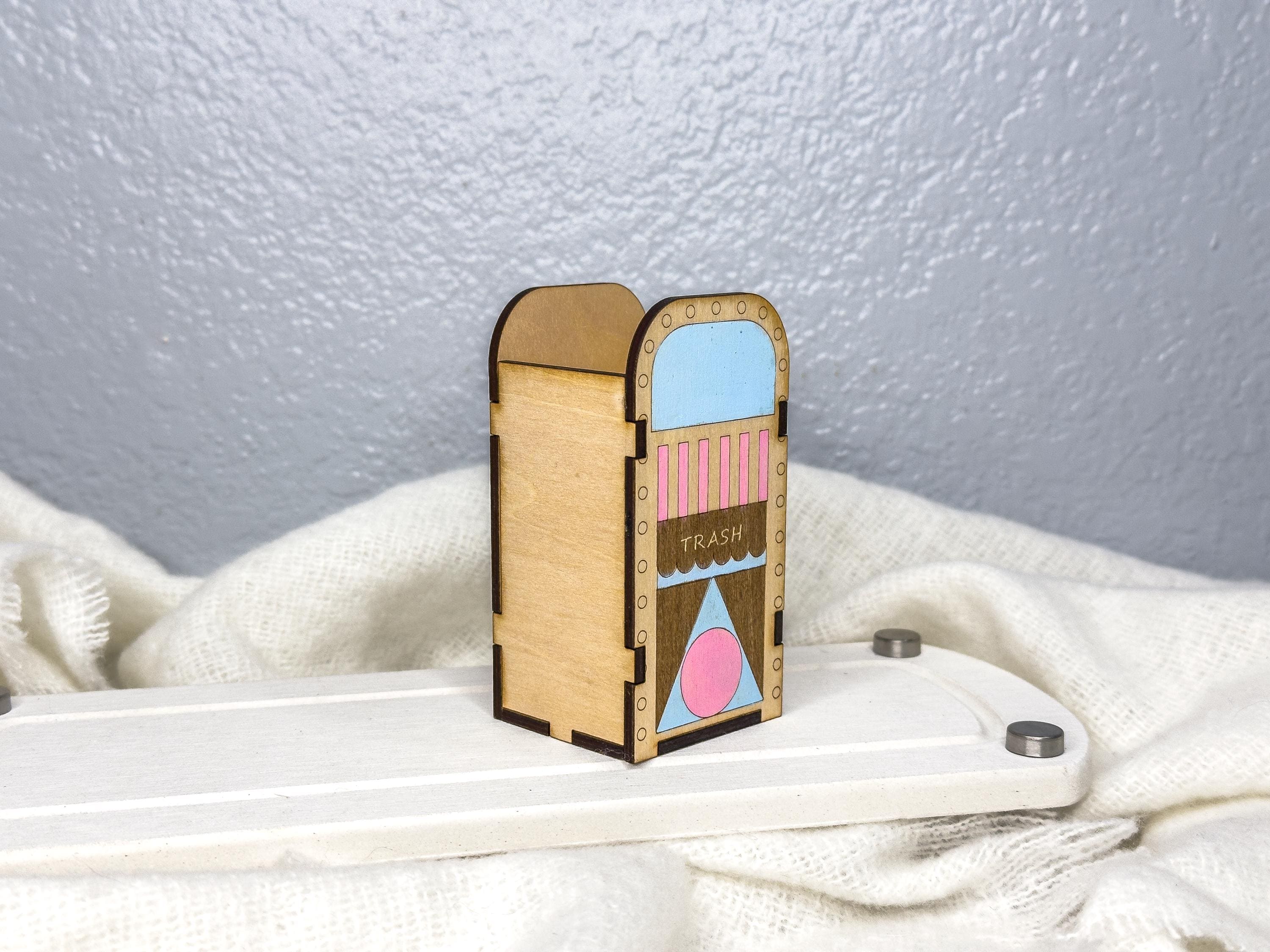 Park Inspired Trash Can Miniatures | Choose Fantasy or Main Street Trash Can, Unique Gift for Disney Fans