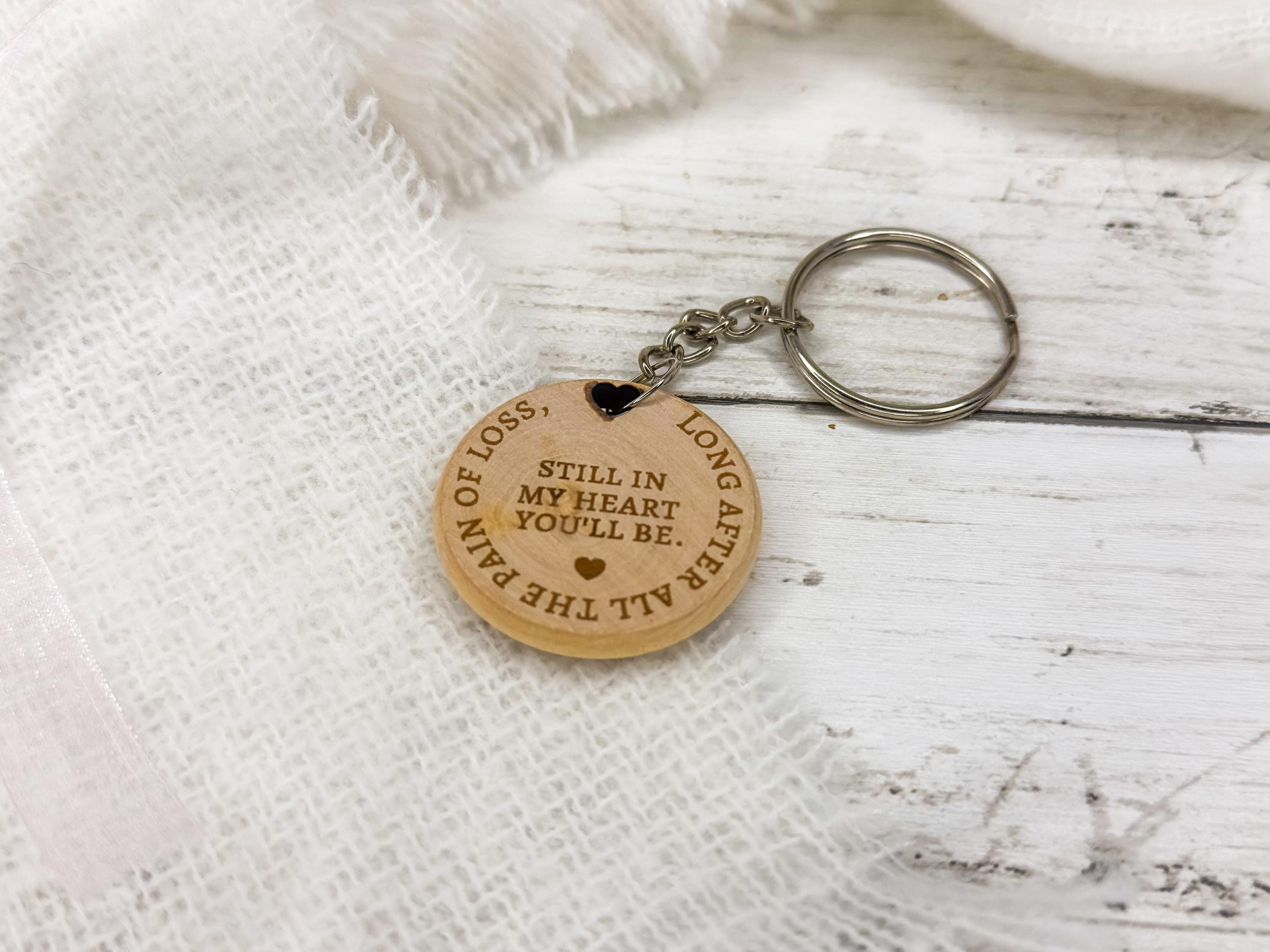 Miscarriage Gift Keychain for Remembrance of Pregnancy Loss | Personalize with Date