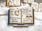 Miniature Book Decor: Hand-Painted Literary Quote Sign from ACOTAR, Frankenstein, Winnie the Pooh